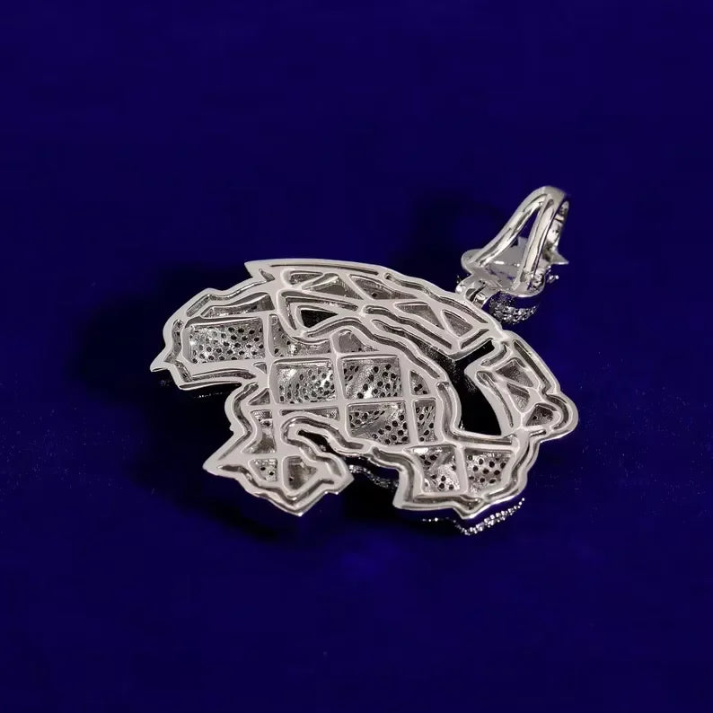 BiG-BOSS 925 Silver Get Money Pendant Necklace for Men Iced Out Moissanite Hip Hop Statement Jewellery