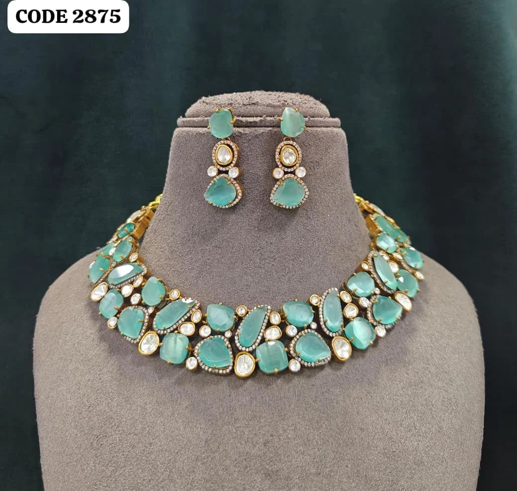 Luxury Ruby Red Kundan Choker Necklace Set for Women Gold Plated Brass Bridal Wedding Party Statement Jewelry Collection Set