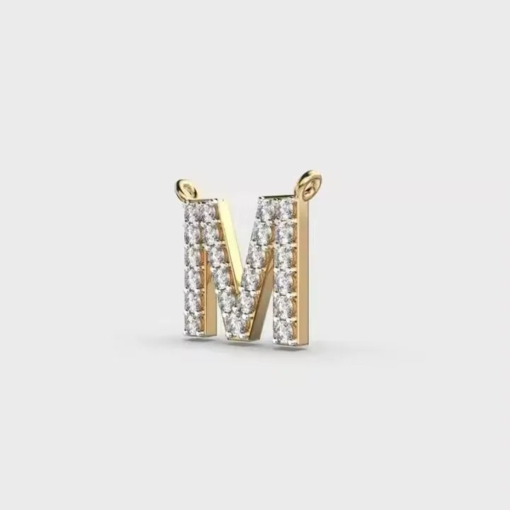 BiG-BOSS Marvelous M Shape Moissanite Pendant Silver Plated Brilliant Cut Hip Hop Styles Luxury Jewelry Charms Classic Unisex Party Wears
