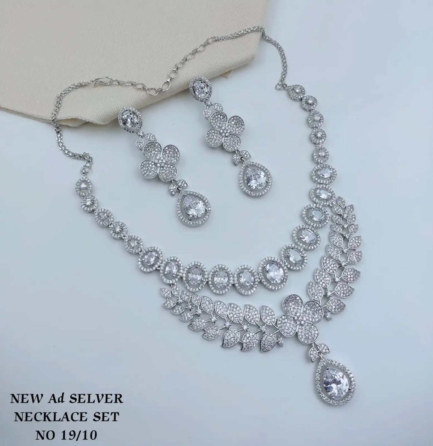 Wholesale Indian Luxury Bridal Rhodium Plated Cubic Zirconia Necklace Set Premium Costume Jewelry Ruby Red Crystal Gemstone Sets