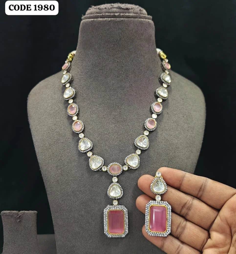 Luxury Mint Green Crystal Pendant Necklace Set Gold Plated Brass Designer Statement Wedding Party Jewelry for Women Set