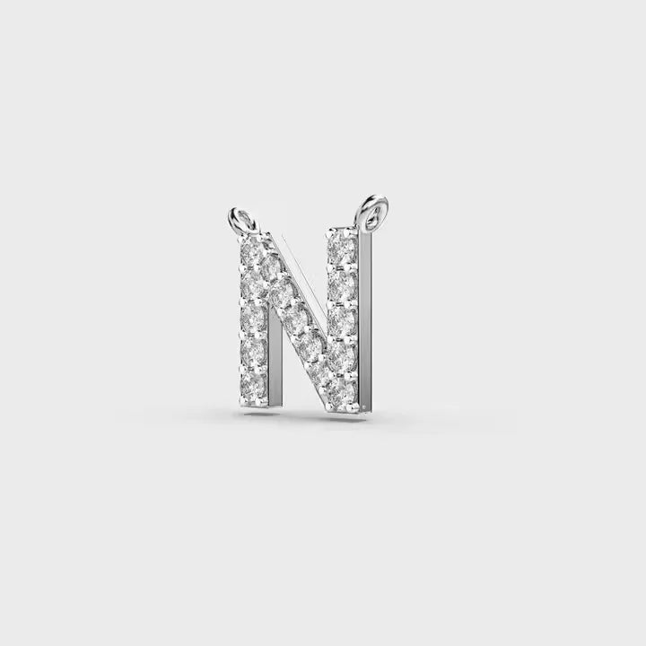 BiG-BOSS Krishnavii 120 N Letter Silver Plated Luxury Hip Hop Mens Moissanite Pendant Charm Fashion Jewelry Party Wear Gift Stylish Trend