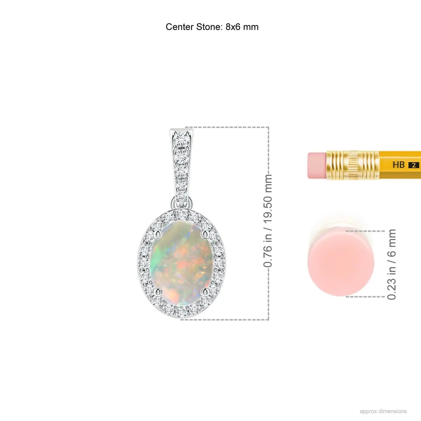 14K Pure Gold Vintage Style Geometric Oval Shape Opal With Diamond Halo Pendant 2026 Latest Luxury Pendant Link Chain Necklace