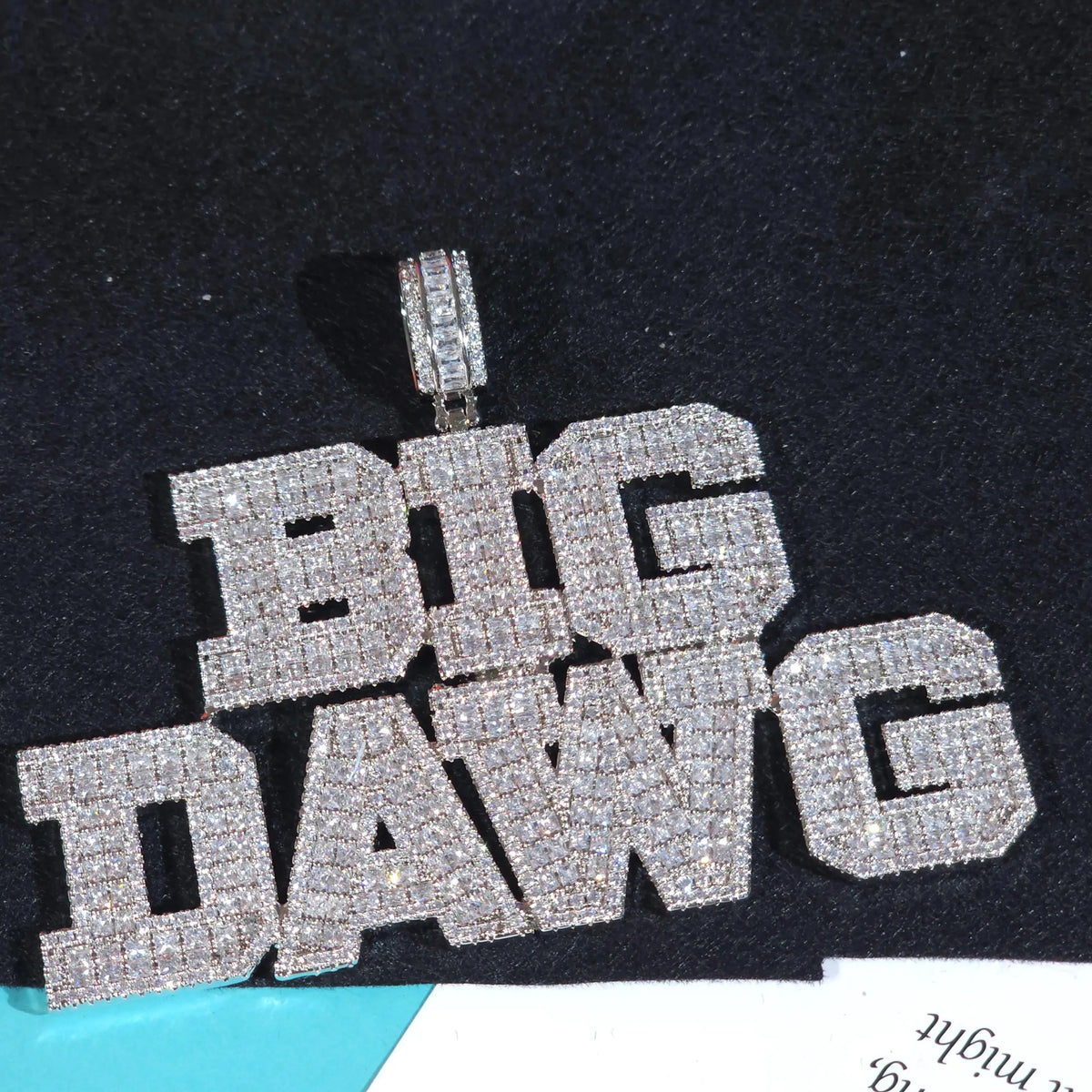 BiG-BOSS Buy Iced Out Custom Name Men's Silver Plated Hip Hop Moissanite Luxury Pendants Necklace Personalized Party Jewelry Online India