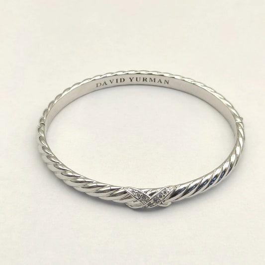 FASHIONISTA DY High-Quality Gold and Diamond Bangle, Luxury Unisex Silver and Diamond Bracelet, Jewelry