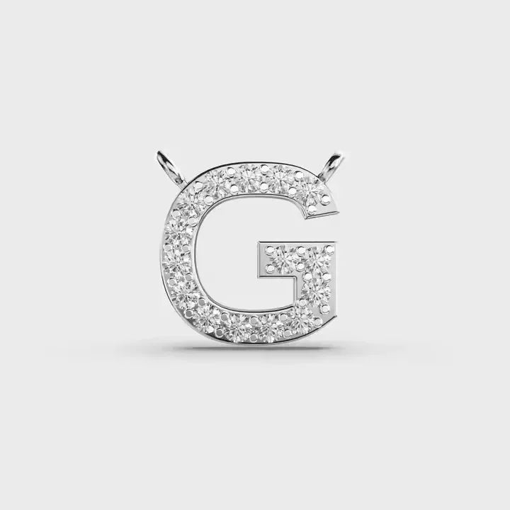 BiG-BOSS Silver Plated G Letter Luxury Hip Hop Jewelry Pendants Charms Men's Cushion Cut Channel Set Moissanite Classic Style Party