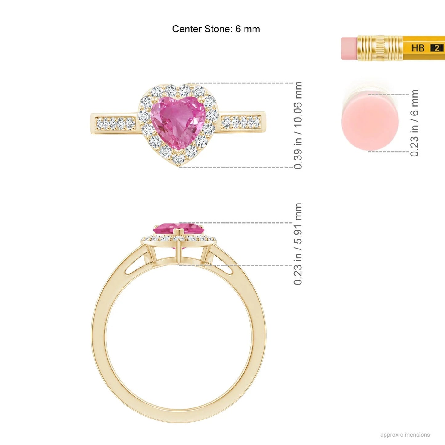 14K Pure Gold Heart-Cut Natural Pink Sapphire Halo Engagement Ring with Accents Diamond Luxury Romantic Bridal Engagement Ring