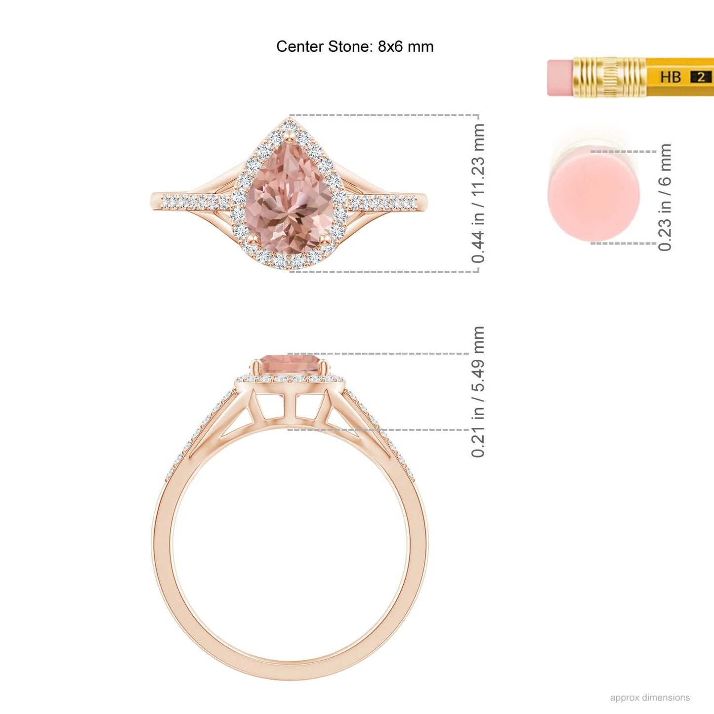 14K Solid Gold Pear-Shaped Natural Pink Morganite with Halo Diamond Engagement Ring Handmade Customized Top Selling Bridal Ring