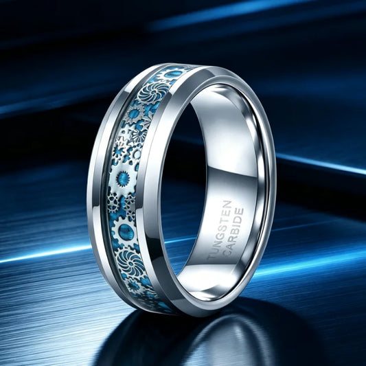 NEWLiFE REBEL Balance Trace 8mm Ring in Tungsten