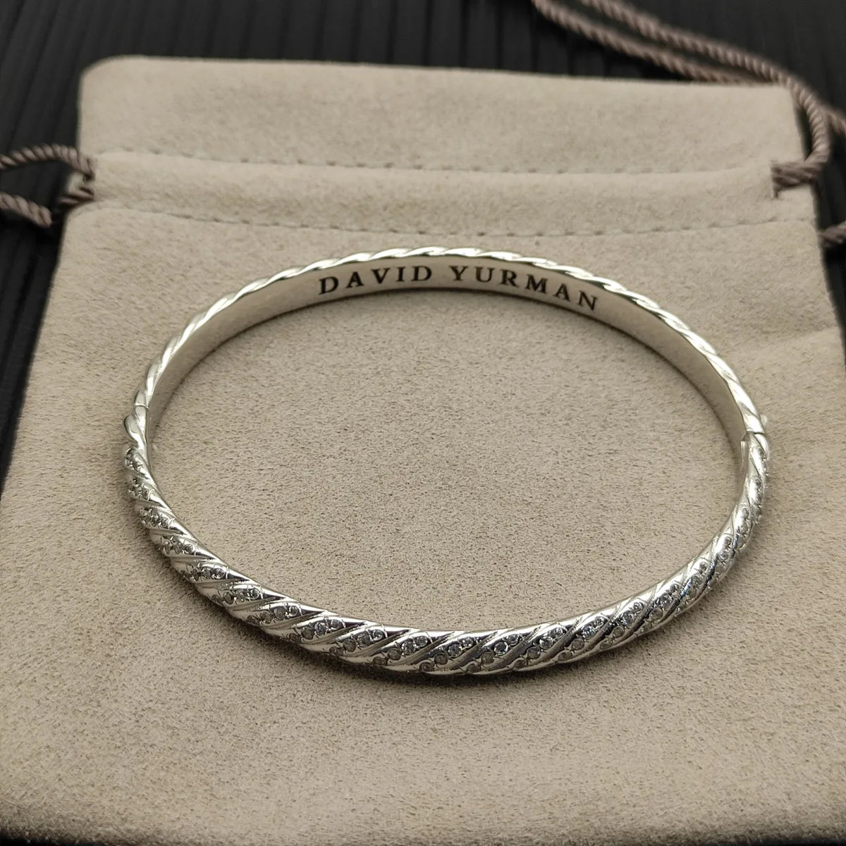 FASHIONISTA DY High-Quality Gold-Plated Diamond-Set Wave Bangle, Unisex Silver-Plated Diamond-Set Wave Bangle, Jewelry