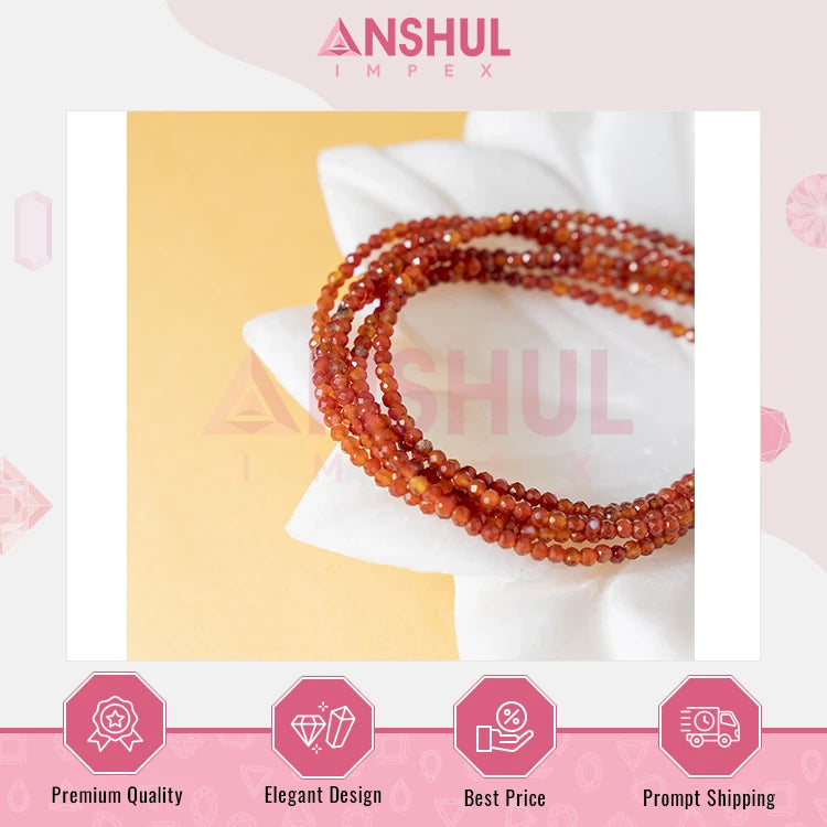 Manufacturer India Modern Design Multicolor Faceted Beaded Stretchable Daily Wear Fashion Jewelry Premium AAA Quality Anklet