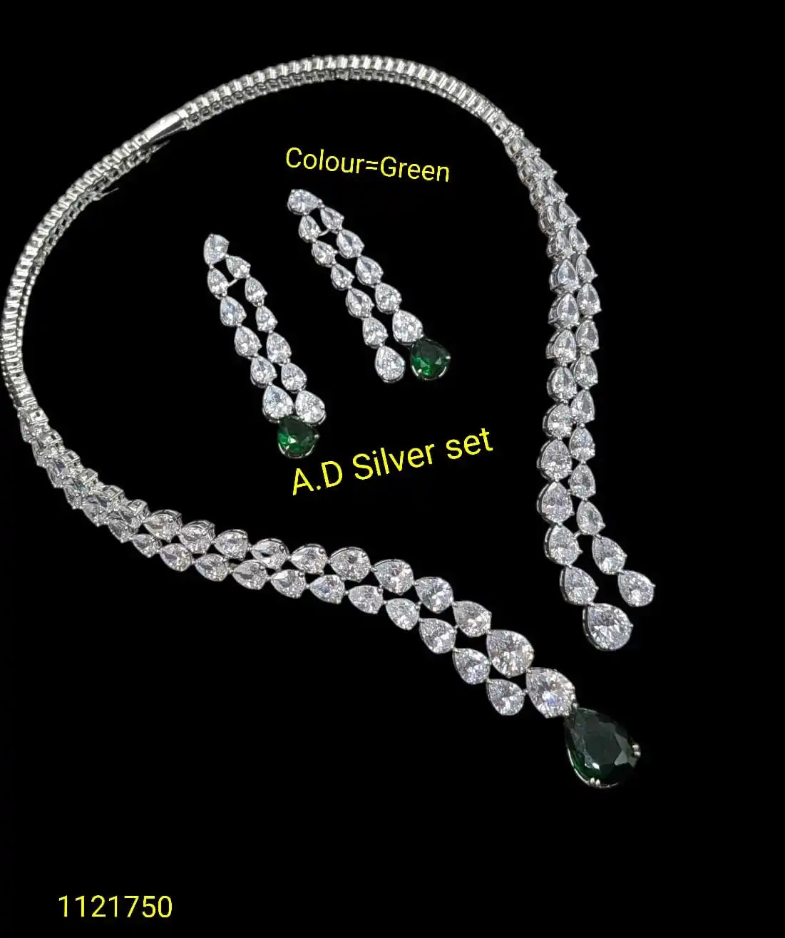 Elegant Pink Teardrop Necklace Set Silver Plated Pear Cut Stone Wedding Party Bridal Luxury Jewelry Set for Women
