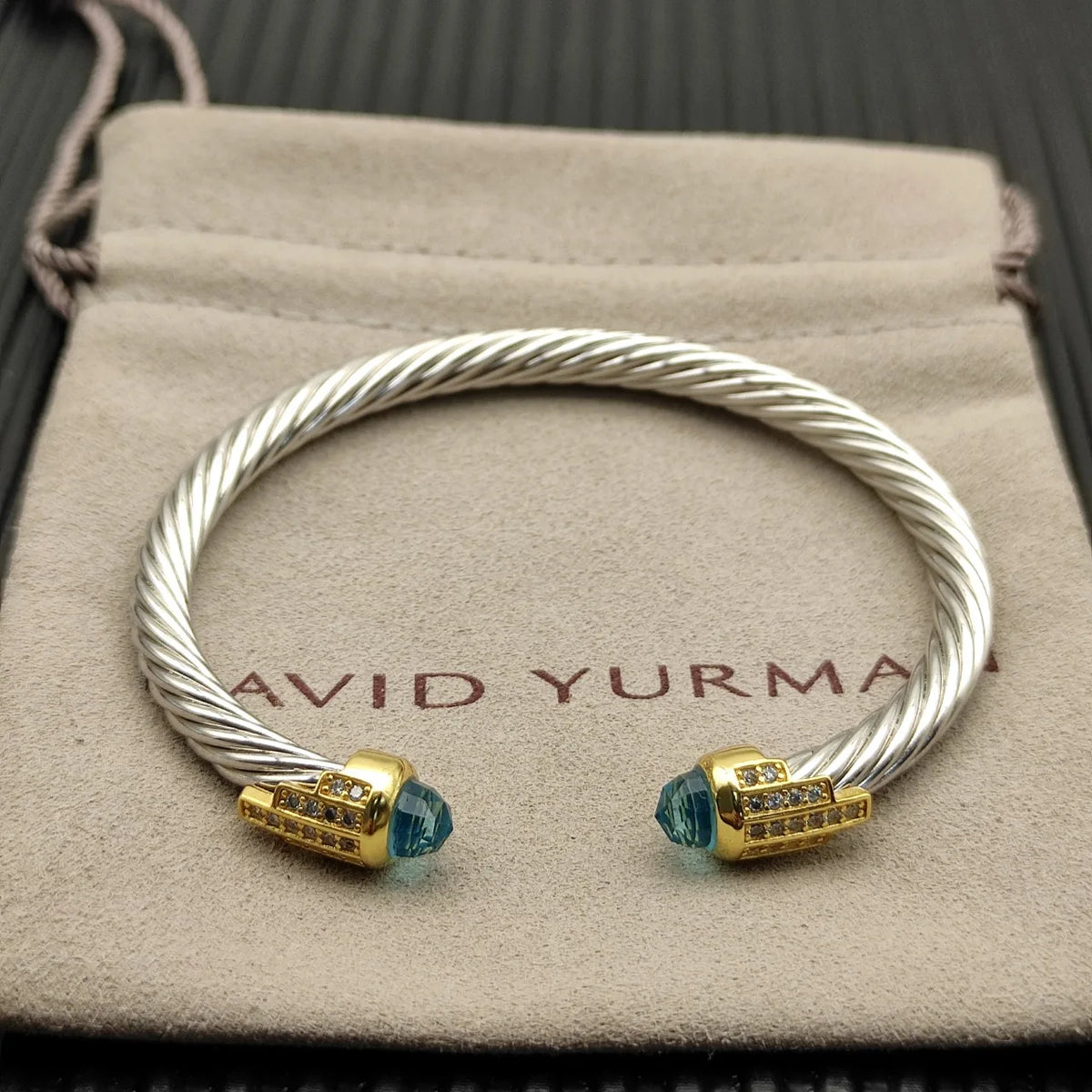 FASHIONISTA DY High-Quality Gold-Plated Diamond-Set Bangle, Unisex Silver-Plated Diamond-Set Bangle, Jewelry