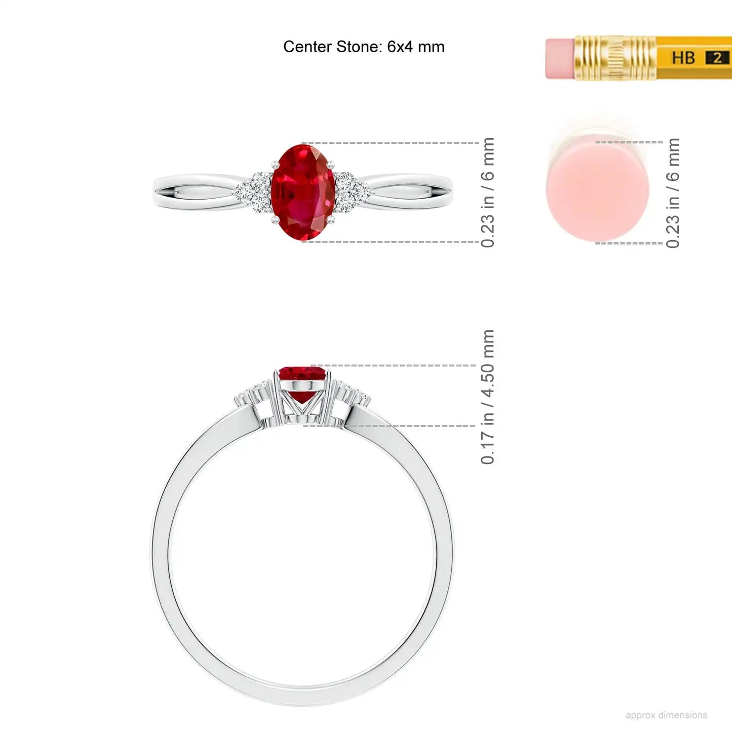 14K Pure Gold High Quality Natural Oval Cut Ruby Solitaire Split Shank Ring Round Cut 3 Side Diamonds Engagement Ring for Women