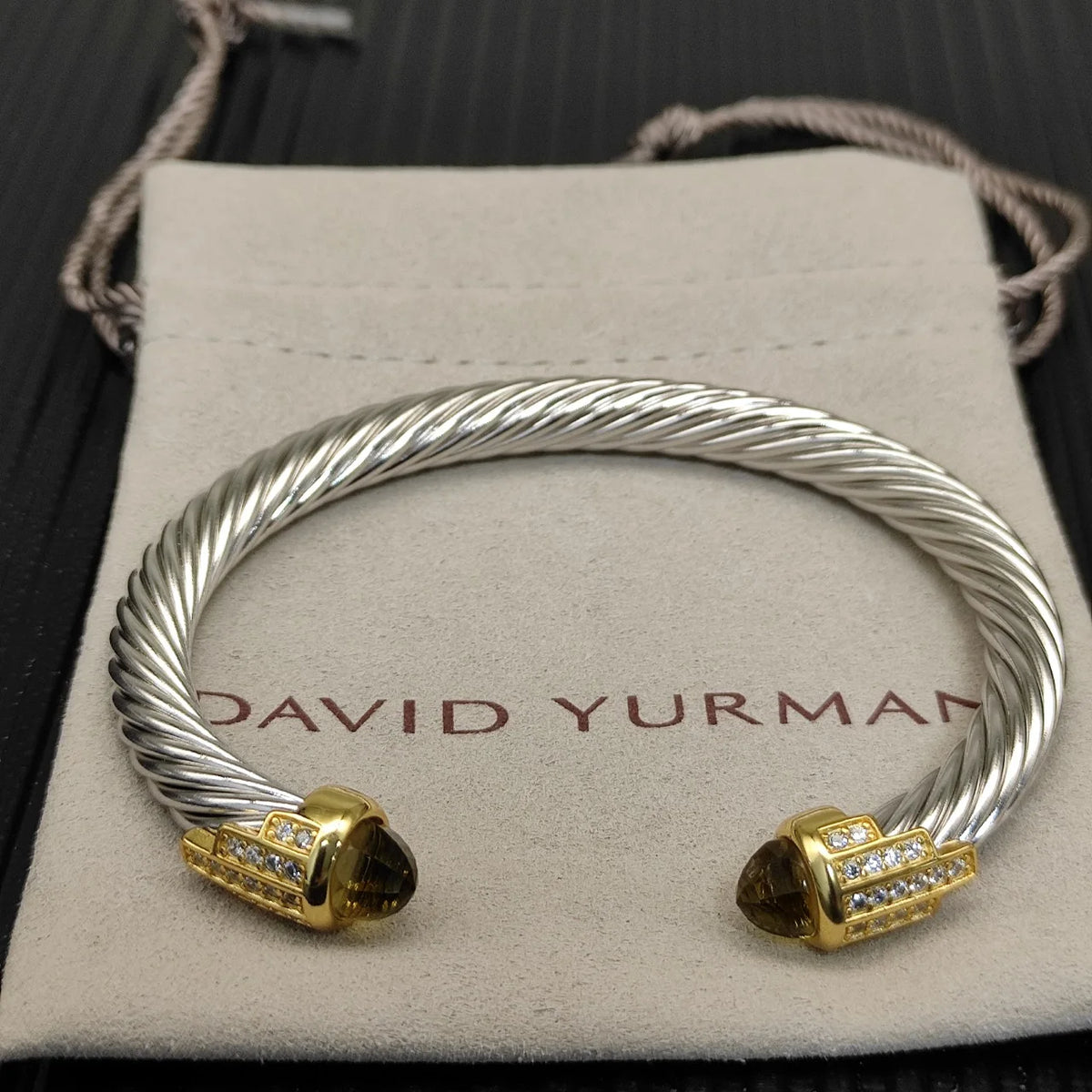 FASHIONISTA DY High-Quality Gold-Plated Diamond-Set Bangle, Unisex Silver-Plated Diamond-Set Bangle, Jewelry