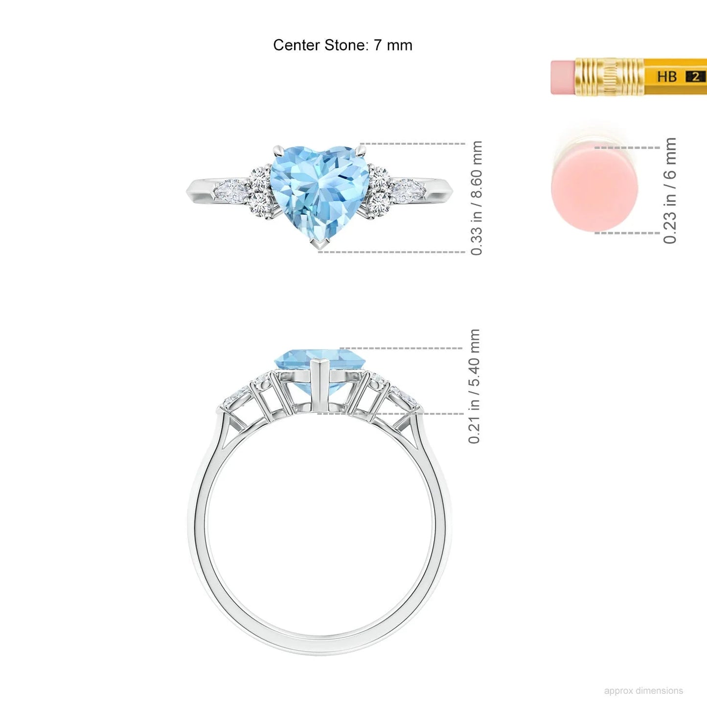 14k Solid Gold Heart Cut Natural Aquamarine Gemstone & Diamond Engagement Ring Handmade Customized Solitaire Ring For Woman