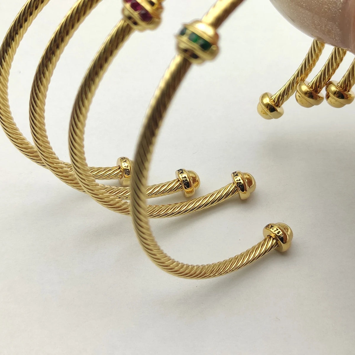 FASHIONISTA DY High-Quality Gold-Plated Diamond-Set Bangle, Unisex Silver-Plated Diamond-Set Bangle, Jewelry