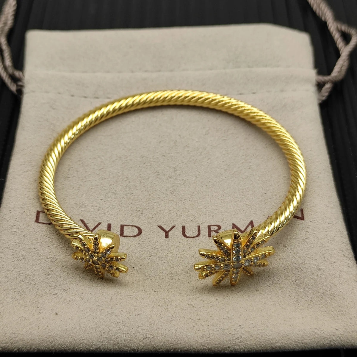 FASHIONISTA DY High-Quality Gold-Plated Diamond-Studded Bangle, Unisex Silver-Plated Diamond-Studded Bangle, Jewelry
