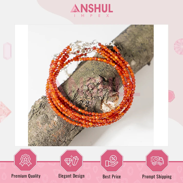 Manufacturer India Modern Design Multicolor Faceted Beaded Stretchable Daily Wear Fashion Jewelry Premium AAA Quality Anklet