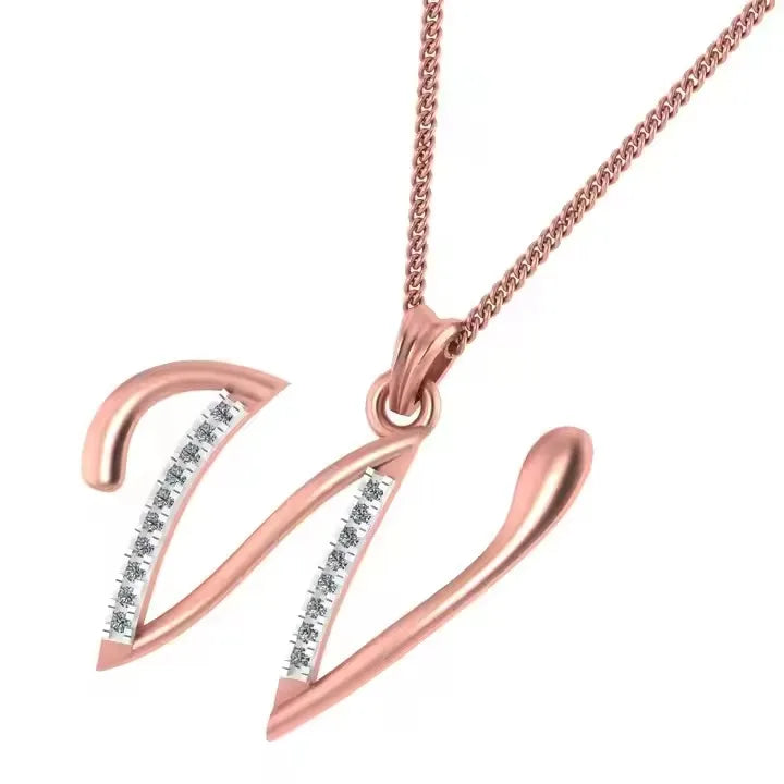 BiG-BOSS Best Selling Stylish Men's Silver Hip Hop Moissanite Letter Pendant Necklace W Alphabet Fine Pendants Charms Party Perfect Gifts