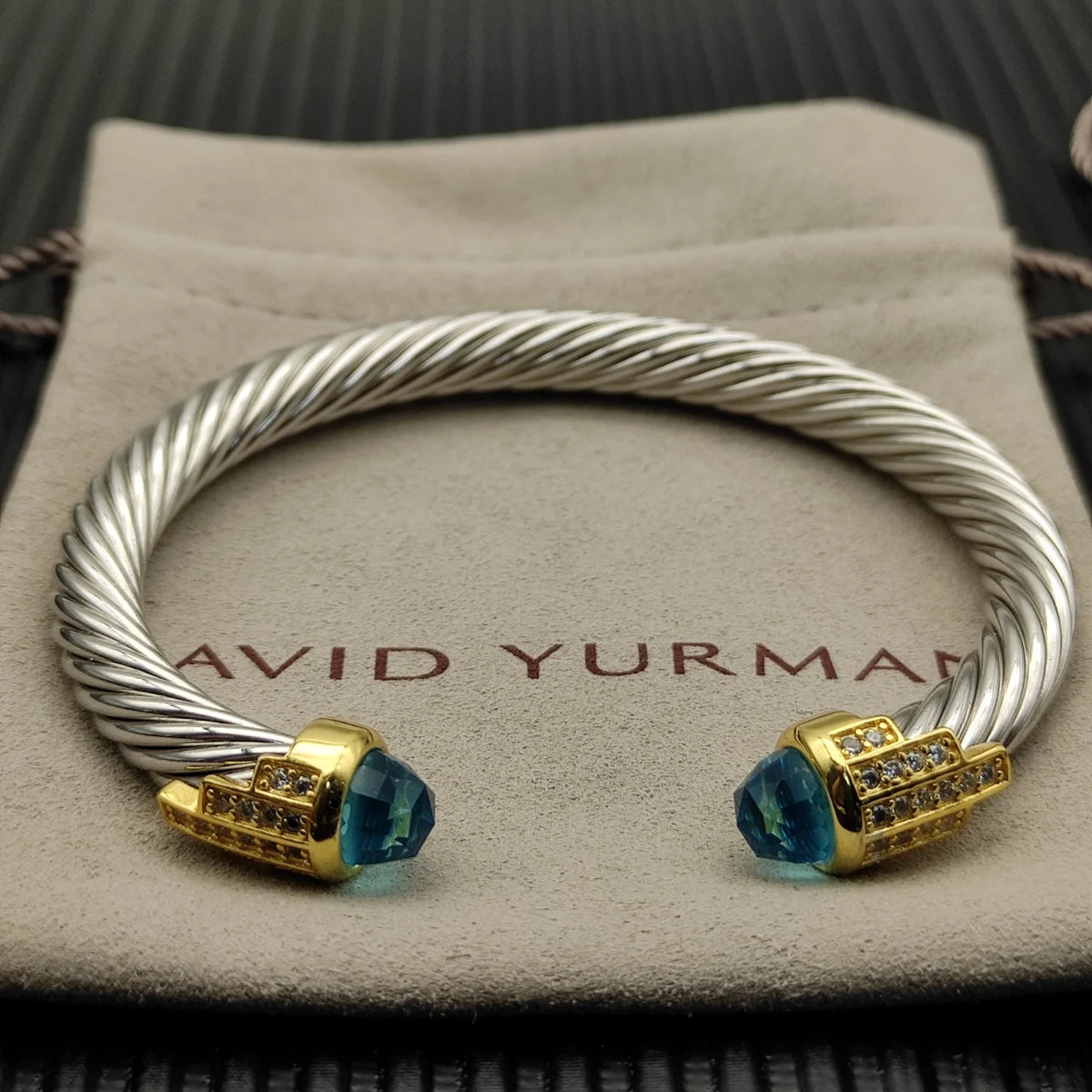 FASHIONISTA DY High-Quality Gold-Plated Diamond-Set Bangle, Unisex Silver-Plated Diamond-Set Bangle, Jewelry