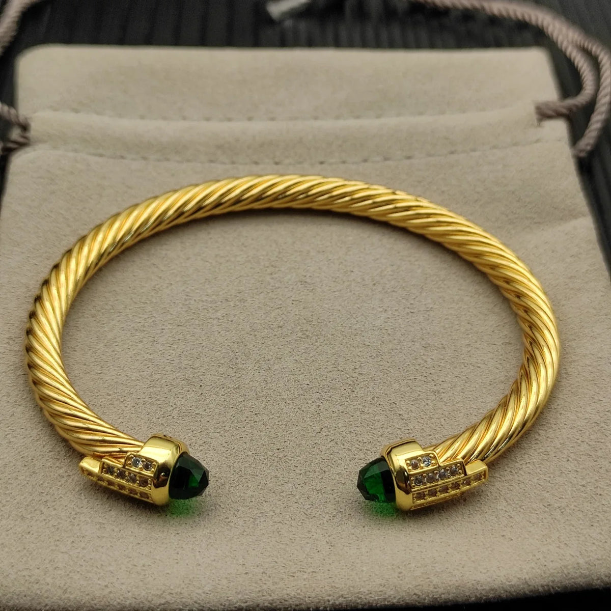 FASHIONISTA DY High-Quality Gold-Plated Diamond-Set Bangle, Unisex Silver-Plated Diamond-Set Bangle, Jewelry