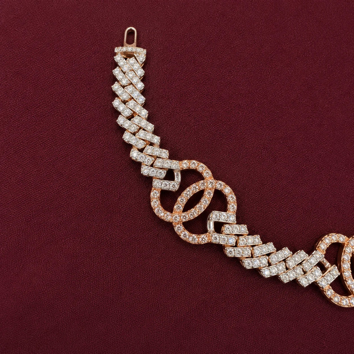 BiG-BOSS Radiant Lab Diamond Cushion Cut Filled Diamonds 14K Rose Gold Tennis Bracelet Luxury IGI Certified Free Engraving Moissanite