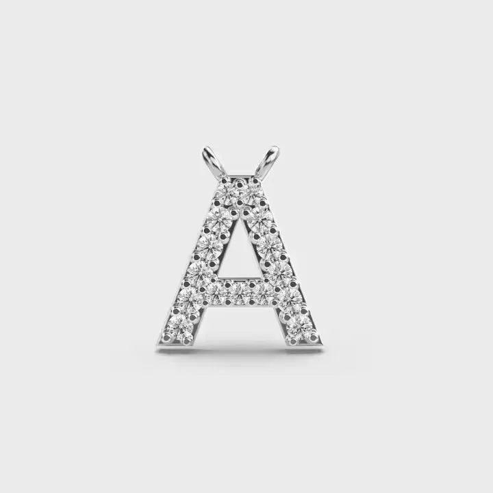 BiG-BOSS Krishnavii Mens Luxury Heart Custom Unique Design Silver Alphabet Pendant Moissanite Party Necklace Chain for Men Gift
