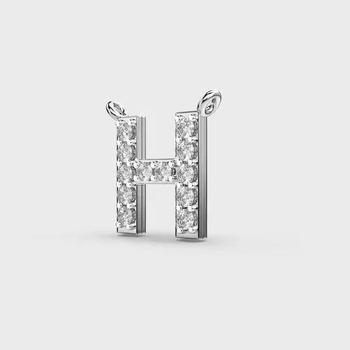 BiG-BOSS Krishnavii KP 105 Unisex Classic Style H Moissanite Pendant Charm Silver Plated Luxury Party Fine Jewelry Gift Necklace Gift Set