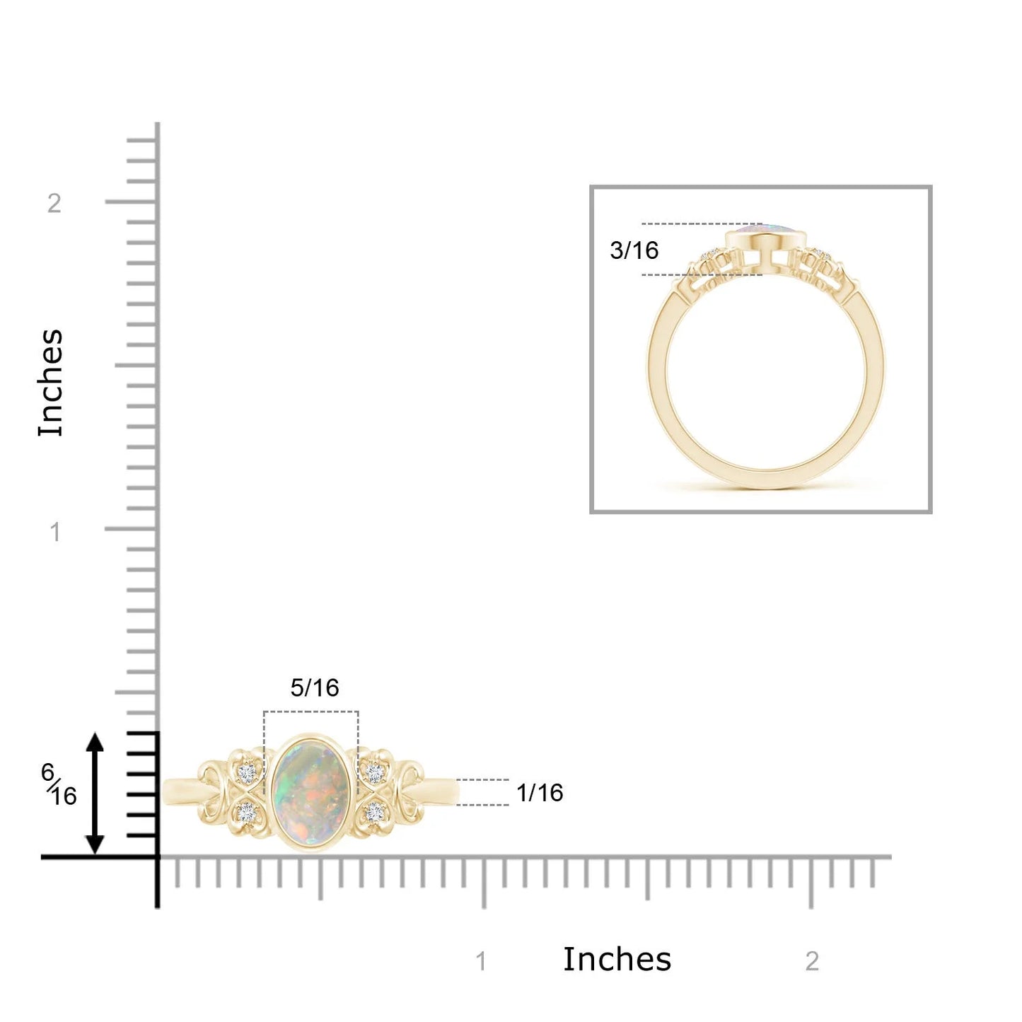 New Trending 2026 Bezel Set 8x6mm Oval Cut Ethiopian Opal Gemstone Ring 14k Gold Diamond Wedding Ring Jewelry Manufacturer