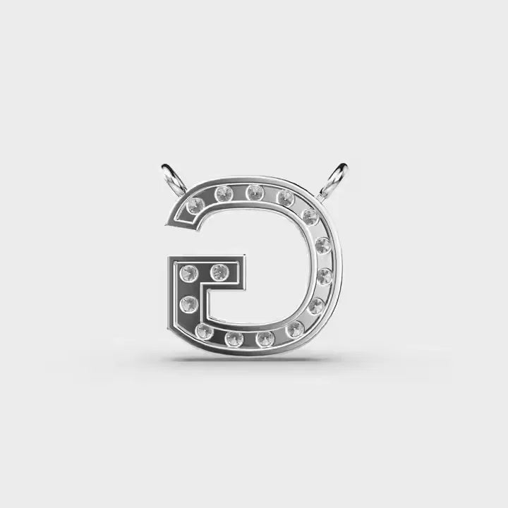 BiG-BOSS Silver Plated G Letter Luxury Hip Hop Jewelry Pendants Charms Men's Cushion Cut Channel Set Moissanite Classic Style Party