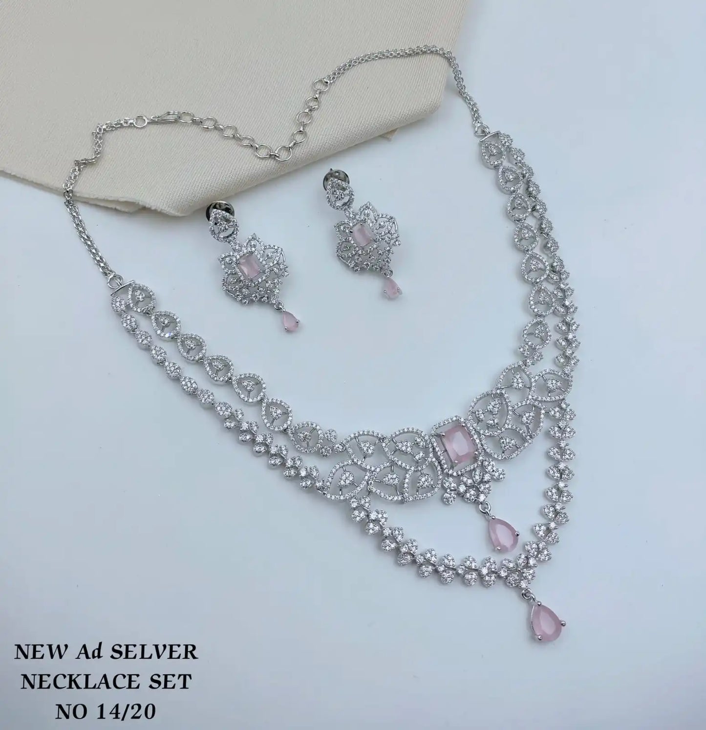 Trending Mint Green CZ Necklace Set Luxury Wedding Jewelry Cubic Zirconia Choker Set Bridal Fine Accessories For Women Fashion