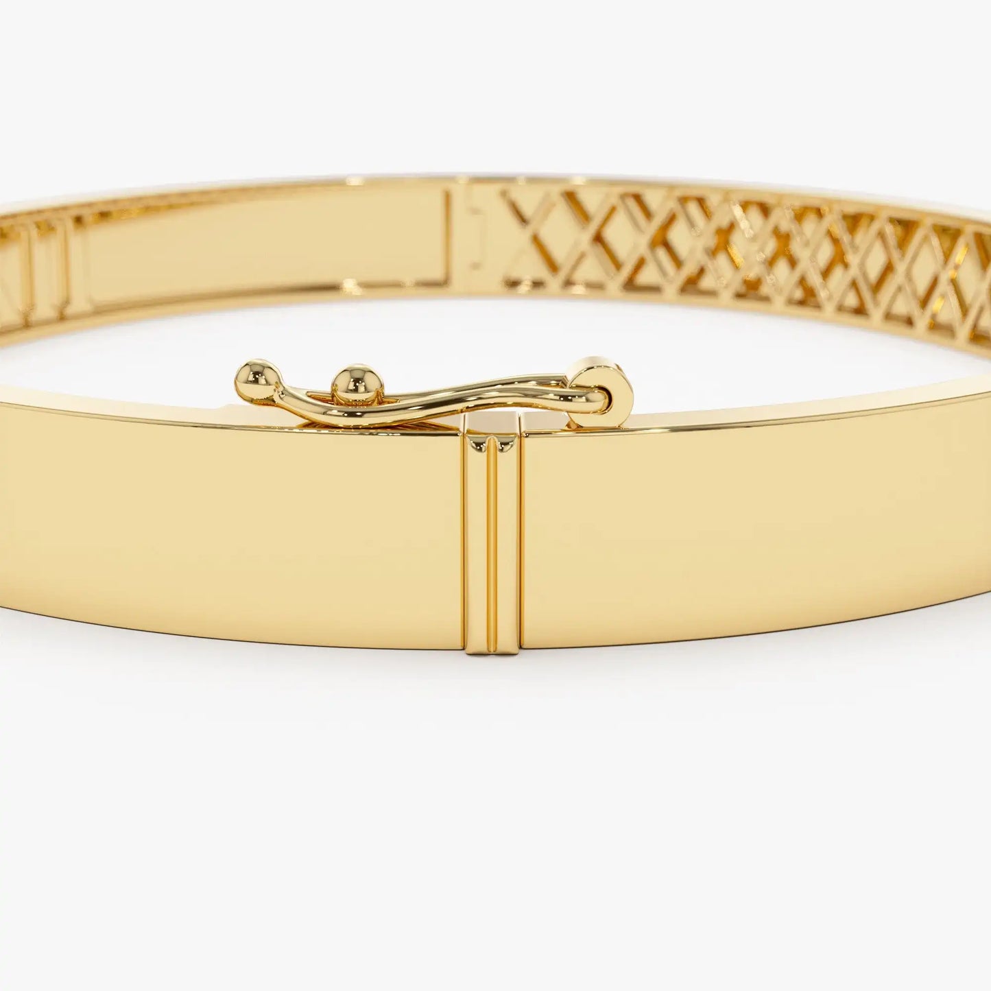 Luxury 14K Solid Gold Roman Numeral Bangle Bracelet Fine Jewelry 0.03 CTW 2 Diamond Female Charm Bangle Bracelets Ready To Ship