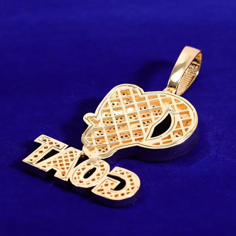 BiG-BOSS Iced Out 1 Percent Pendant Moissanite Custom Number Pendant Hip Hop Statement Jewellery for Men