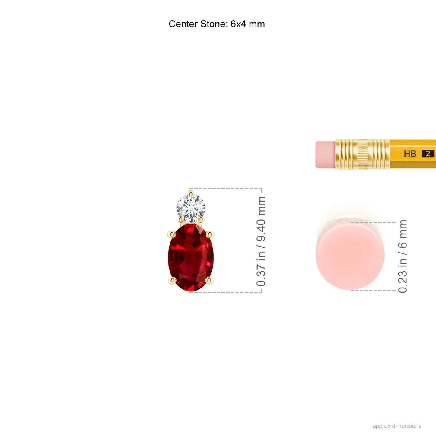 14K Pure Gold Oval Cut Natural Red Ruby Precious Gemstone Solitaire Pendant with Real Diamond IGI Certified High Quality Pendant