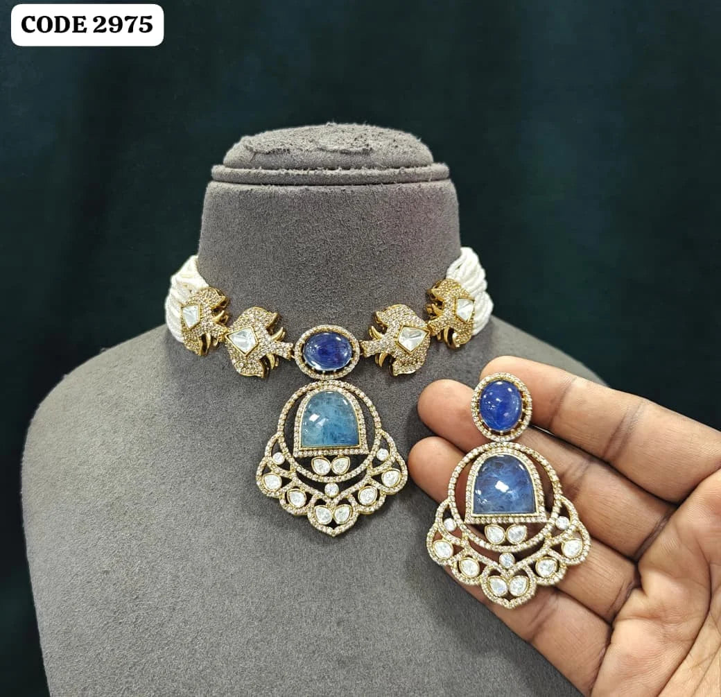 Luxury Ruby Pink Kundan Choker Necklace Set Gold Plated Brass Wedding Party Wear Bridal Jewelry for Women Collection  Product Na