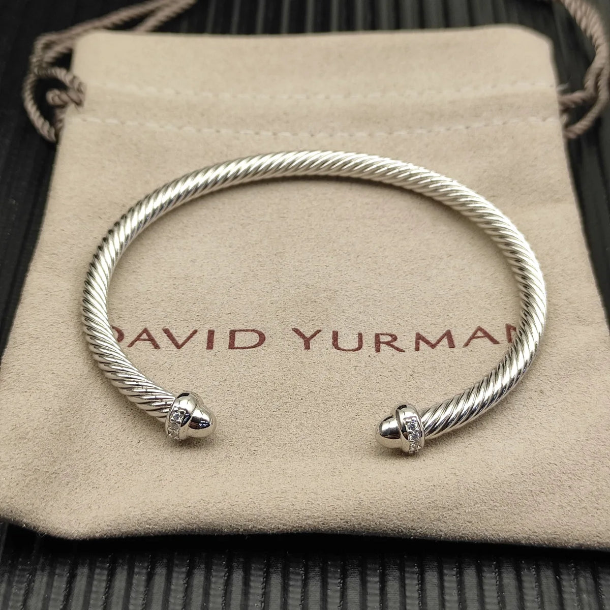 FASHIONISTA DY High-Quality Gold-Plated Diamond-Set Round-Toe Bangle, Unisex Silver-Plated Diamond-Set Round-Toe Bangle, Jewelry
