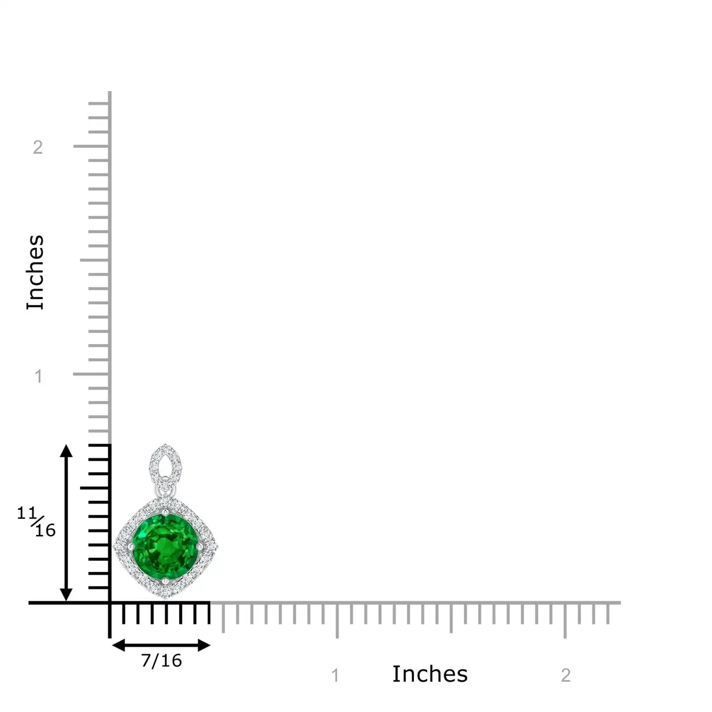 14K Solid Gold Natural Round Emerald Vintage Inspired Pendant With Diamond Halo Fine Jewellery May Birthstone Gift For Her 2026