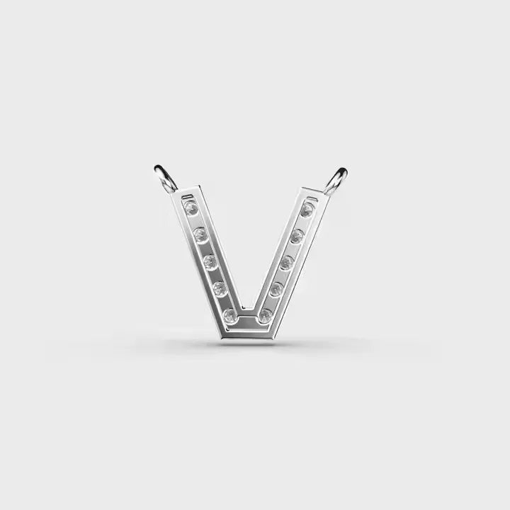 BiG-BOSS Victorious V Cushion Cut Moissanite Pendant Unisex Silver Plated Luxury Hip Hop Letter Necklace Party Birthday Gift Gift Jewelry