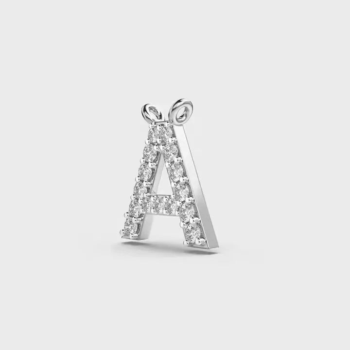 BiG-BOSS Krishnavii Mens Luxury Heart Custom Unique Design Silver Alphabet Pendant Moissanite Party Necklace Chain for Men Gift