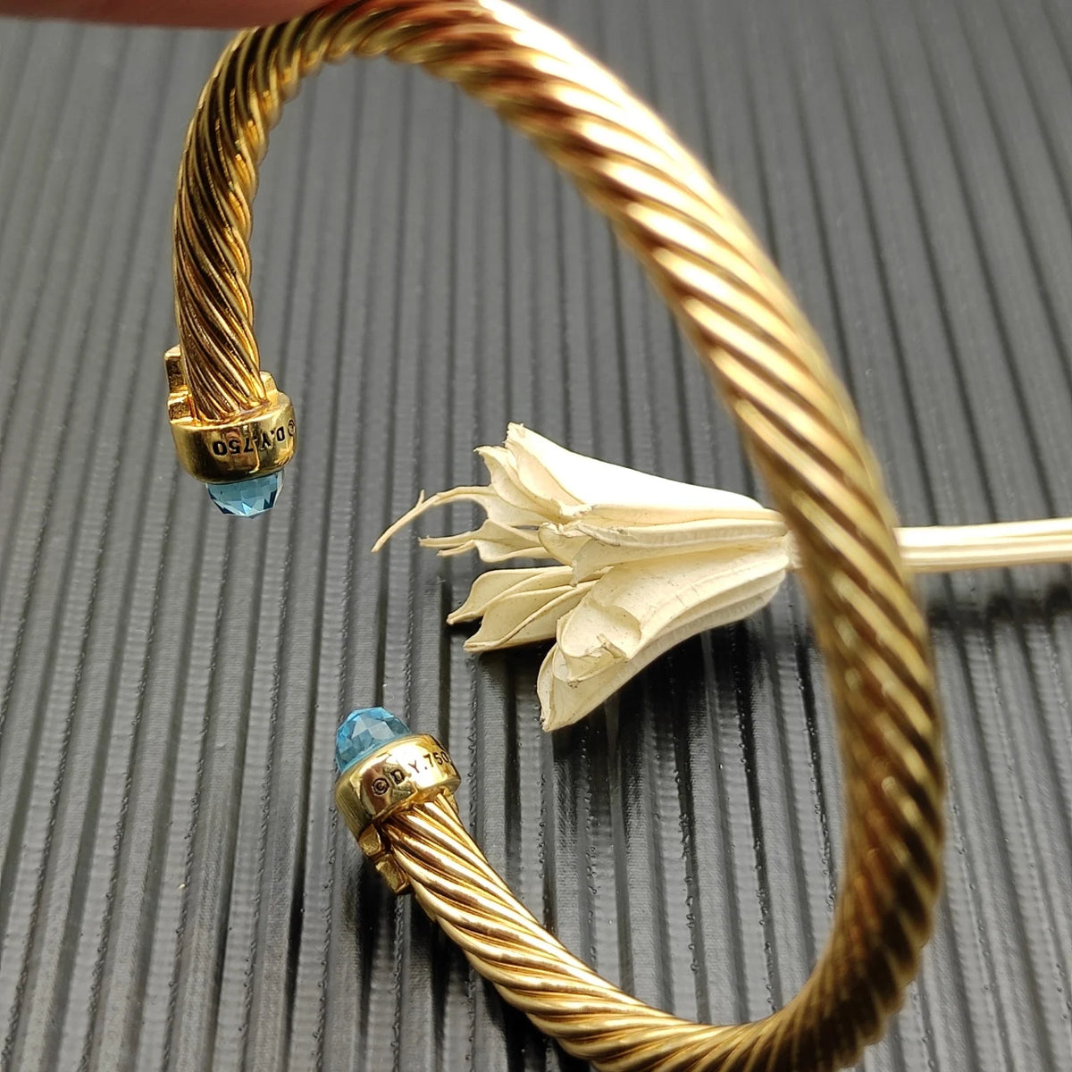 FASHIONISTA DY High-Quality Gold-Plated Diamond-Set Bangle, Unisex Silver-Plated Diamond-Set Bangle, Jewelry
