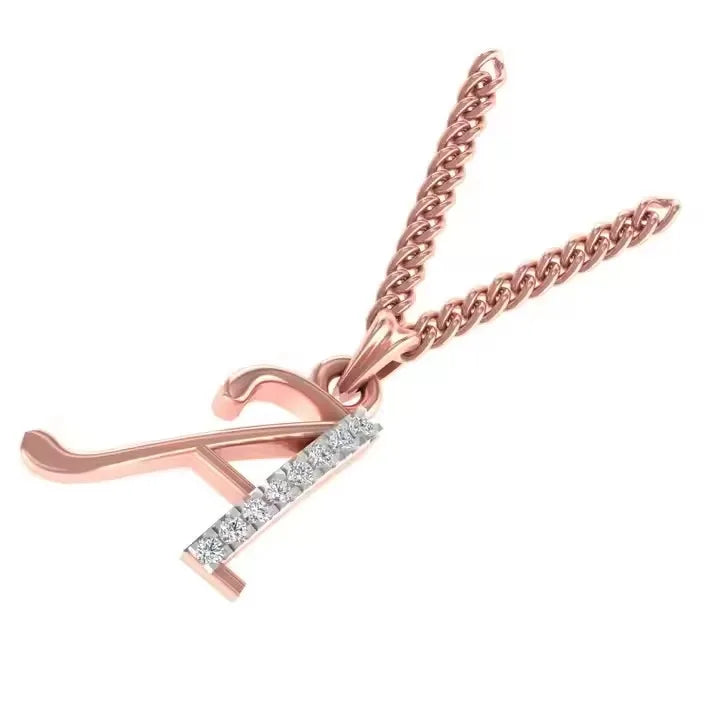 BiG-BOSS Graceful A-Alphabet Silver Letter Pendant Necklace for Mens Luxury Moissanite Party Jewelry Stylish Fine Pendants Charms Perfect