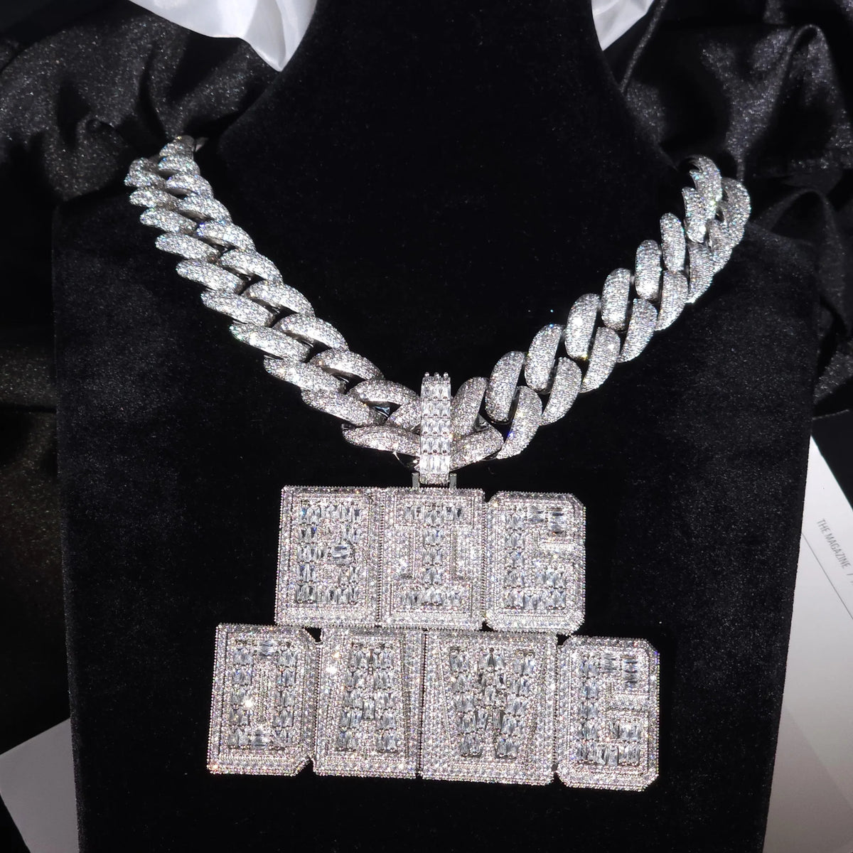 BiG-BOSS Buy Iced Out Custom Name Pendants Necklace Personalized Luxury Men's Krishnavii Silver Moissanite Jewelry Online in India
