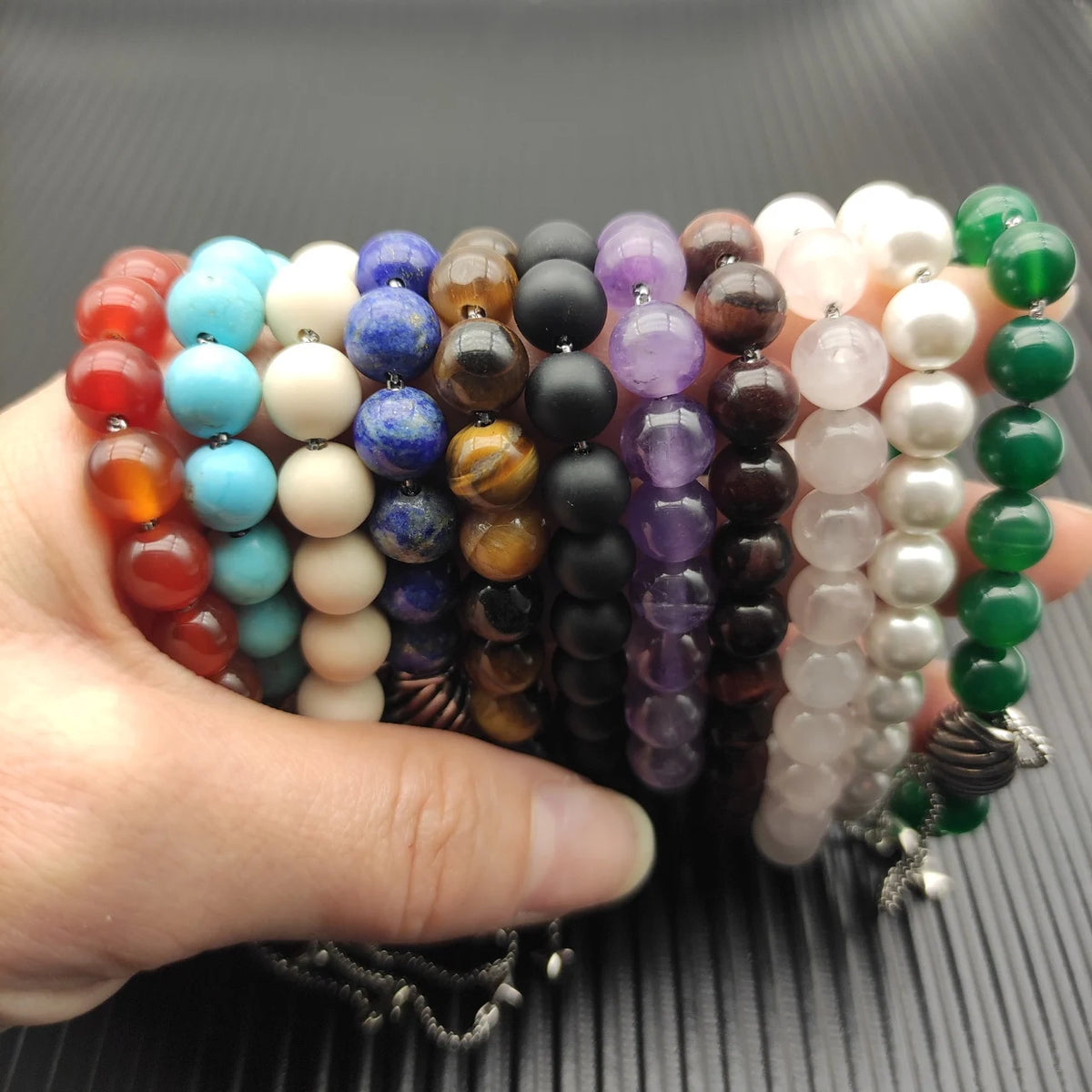 FASHIONISTA DY High-Quality Silver-Plated Colored Crystal Bangle, Unisex Silver-Plated Colored Gemstone Bangle, Jewelry