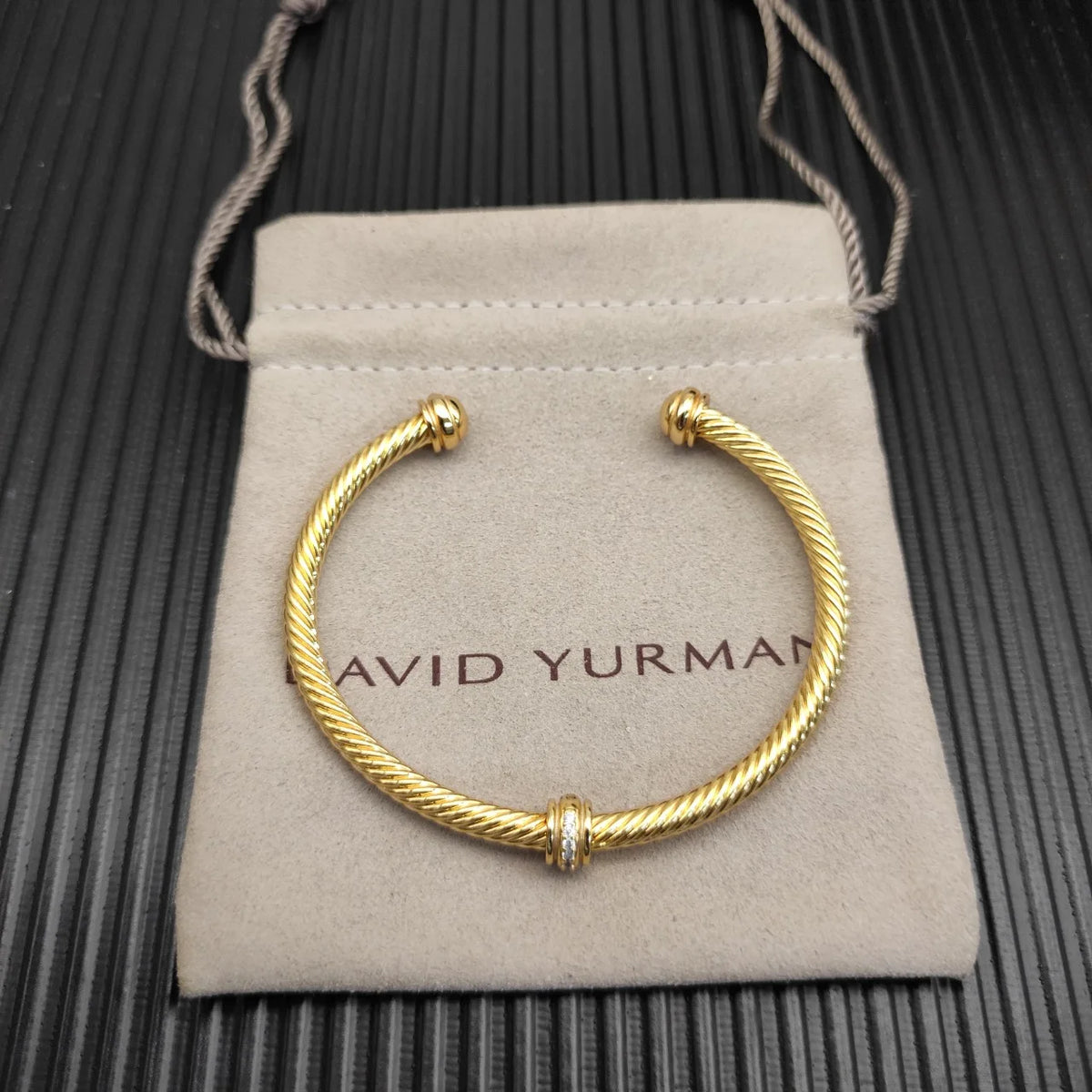 FASHIONISTA DY High-Quality Gold-Plated Diamond-Set Bangle, Unisex Silver-Plated Diamond-Set Bangle, Jewelry