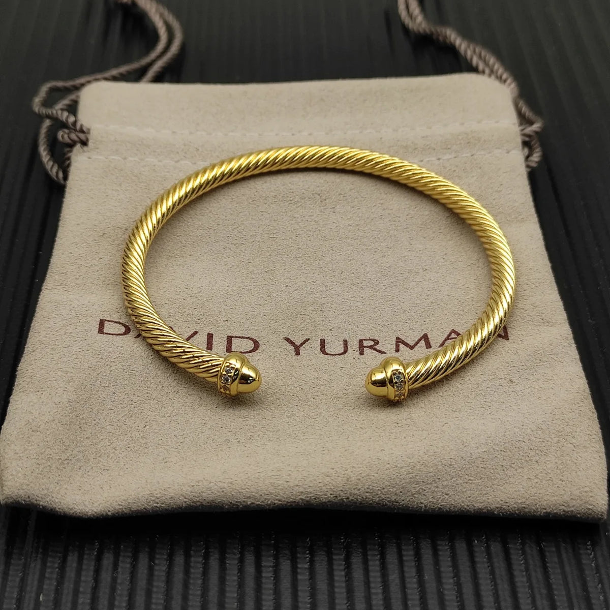 FASHIONISTA DY High-Quality Gold-Plated Diamond-Set Round-Toe Bangle, Unisex Silver-Plated Diamond-Set Round-Toe Bangle, Jewelry