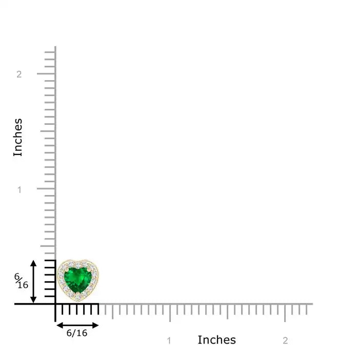 14K Pure Gold Heart-Shaped Zambian Green Emerald Pendant With Diamond Halo High Quality Claw Sett IGI Certified Gemstone Pendant