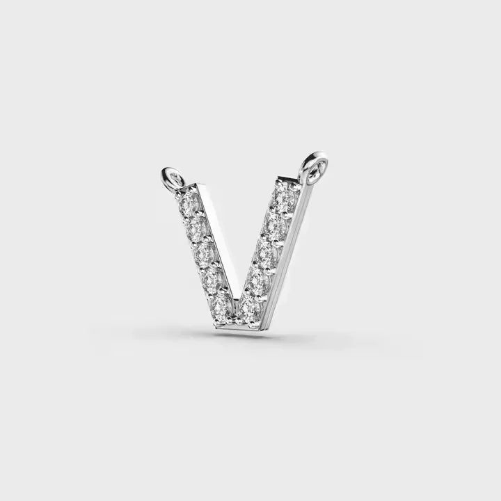 BiG-BOSS Victorious V Cushion Cut Moissanite Pendant Unisex Silver Plated Luxury Hip Hop Letter Necklace Party Birthday Gift Gift Jewelry