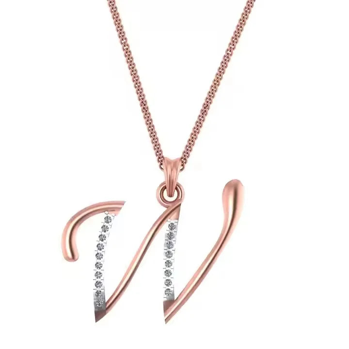 BiG-BOSS Best Selling Stylish Men's Silver Hip Hop Moissanite Letter Pendant Necklace W Alphabet Fine Pendants Charms Party Perfect Gifts