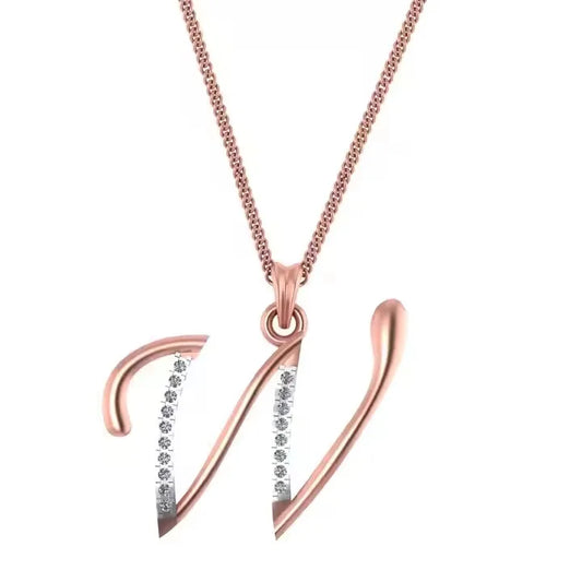 BiG-BOSS Best Selling Stylish Men's Silver Hip Hop Moissanite Letter Pendant Necklace W Alphabet Fine Pendants Charms Party Perfect Gifts